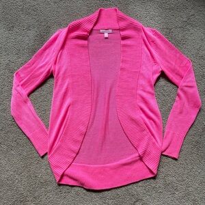 Lilly Pulitzer Pink Open Front Cardigan Sweater